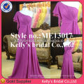 2014 European Style flowing one-shoulder kaftan dress bridesmaid dress